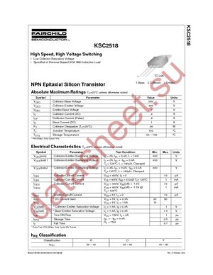 KSC2518O datasheet  